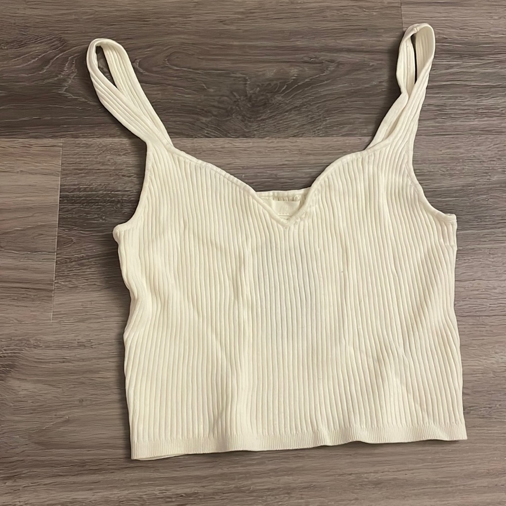 H&M white crop